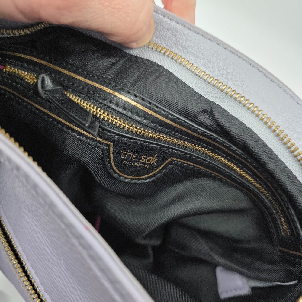 The Sak Collective Lavender Pebbled Leather Studded Crossbody Bag - Picture 8 of 14